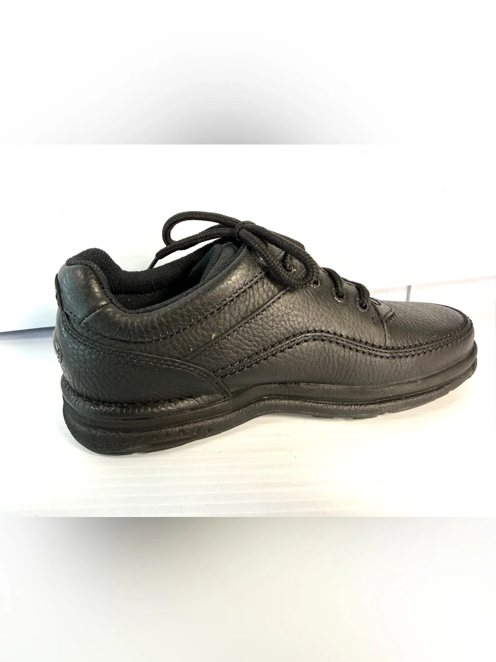 Rockport Men’s Black Leather Lace-Up Oxfords
